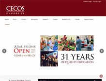 Tablet Screenshot of cecos.edu.pk